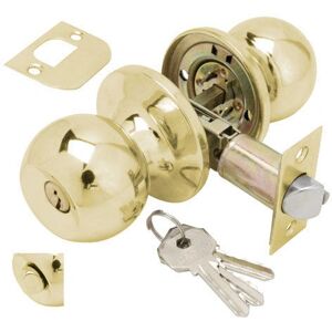 Wolfpack Brass Door Lock - Adjustable Latch - Entrance Security Wolfpack Brass Door Lock - Adjustable Latch - Entrance Security