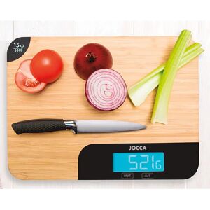 Jocca Digitális konyhai mérleg és bambusz vágódeszka - 15kg Max Jocca Digitális konyhai mérleg és bambusz vágódeszka - 15kg Max