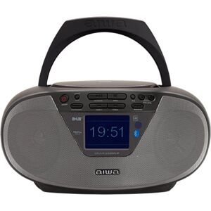 Aiwa Boombox Negra - Bluetooth, USB MP3, DAB+/FM, Reproductor de CD - Boombox Aiwa Boombox Negra - Bluetooth, USB MP3, DAB+/FM, Reproductor de CD - Boombox