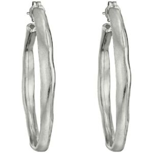 Pendientes de aro plateados Uno de 50 Ohmmm - Mujer - Hechos a mano Pendientes de aro plateados Uno de 50 Ohmmm - Mujer - Hechos a mano