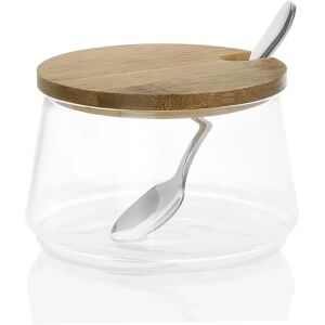Fijalo MS67147 - Pot à Sucre - Verre Élégant avec Couvercle en Bambou - 250ml - Publicité Fijalo MS67147 - Pot à Sucre - Verre Élégant avec Couvercle en Bambou - 250ml - Publicité