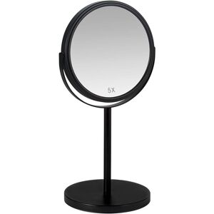 Fijalo BA23024 - Miroir circulaire avec support - Métal noir - Publicité Fijalo BA23024 - Miroir circulaire avec support - Métal noir - Publicité