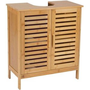 Armario bajo para lavabo de bambú Andrea House - 60x30x62cm - Decoración Hogar Armario bajo para lavabo de bambú Andrea House - 60x30x62cm - Decoración Hogar