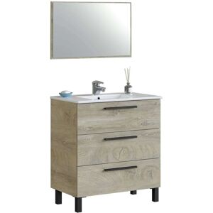 Arkitmobel Athena 80 Mobile da bagno - 3 cassetti & specchio Arkitmobel Athena 80 Mobile da bagno - 3 cassetti & specchio