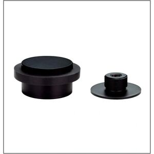 EVI Deurstop - RVS Zwart Gelakt Rubber 45x19mm EVI Deurstop - RVS Zwart Gelakt Rubber 45x19mm