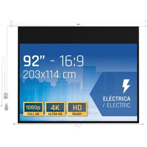 Pantalla Eléctrica Panorámica Iggual 92" - Formato 16:9 Pantalla Eléctrica Panorámica Iggual 92" - Formato 16:9
