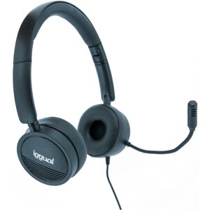 Casque filaire Iggual IGG317075 avec microphone - Bandeau, Noir - Publicité Casque filaire Iggual IGG317075 avec microphone - Bandeau, Noir - Publicité