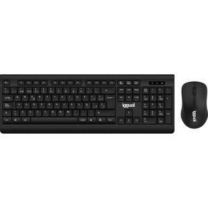 Teclado e Mouse sem fio Iggual IGG317600 - Preto - Escritório RF Teclado e Mouse sem fio Iggual IGG317600 - Preto - Escritório RF
