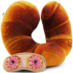 Oh My Pop! Croissant-Neck Travel Pillow - Travel Pillow and Sleep Mask Oh My Pop! Croissant-Neck Travel Pillow - Travel Pillow and Sleep Mask