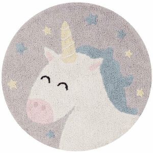 Lorena Canals Believe in Yourself Kids Round Rug - Organic Cotton Lorena Canals Believe in Yourself Kids Round Rug - Organic Cotton