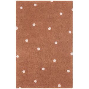 Tapete em algodão Mini Dot Chestnut da Lorena Canals - 100x150cm Tapete em algodão Mini Dot Chestnut da Lorena Canals - 100x150cm