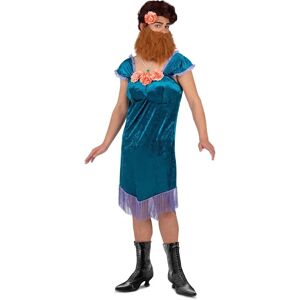 My Other Me Bearded Woman Blue - Costume for Adults My Other Me Bearded Woman Blue - Costume for Adults