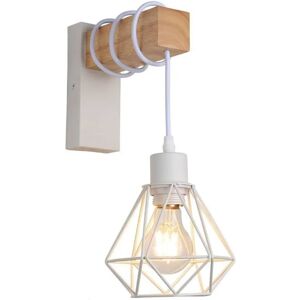 Applique Murale Vintage Industrielle Barcelona LED - Bois Métal IP20 - Publicité Applique Murale Vintage Industrielle Barcelona LED - Bois Métal IP20 - Publicité
