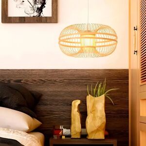 Barcelona Led - Lampada a sospensione giapponese in bambù - Nero - Luce LED Barcelona Led - Lampada a sospensione giapponese in bambù - Nero - Luce LED