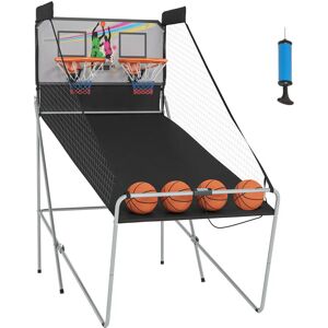 Conjunto de Baloncesto Plegable y Portátil Homcom con 2 Canastas 4 Pelotas Marcador Electrónico Conjunto de Baloncesto Plegable y Portátil Homcom con 2 Canastas 4 Pelotas Marcador Electrónico