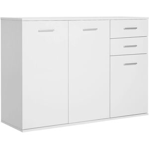Armario Blanco Homcom con Estante Ajustable - 106x35x76cm Armario Blanco Homcom con Estante Ajustable - 106x35x76cm