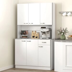Gabinete de Cocina Blanco Homcom - 101x39x180 cm Gabinete de Cocina Blanco Homcom - 101x39x180 cm