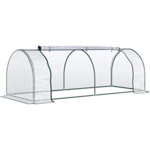 Invernadero Mini Outsunny 250x100x80 cm para Jardín Terraza Cultivo de Plantas Invernadero Mini Outsunny 250x100x80 cm para Jardín Terraza Cultivo de Plantas