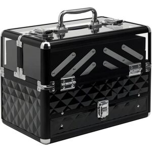 Organizador de Maquillaje Homcom con Asa - Multi Niveles, Con Cerradura, Ligero Organizador de Maquillaje Homcom con Asa - Multi Niveles, Con Cerradura, Ligero