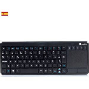Clavier Sans Fil NGS Noir - QWERTY - Smart TV - Publicité Clavier Sans Fil NGS Noir - QWERTY - Smart TV - Publicité