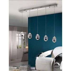 Schuller Roc - Chrome LED Ceiling Pendant with Bubbles - 95cm Schuller Roc - Chrome LED Ceiling Pendant with Bubbles - 95cm