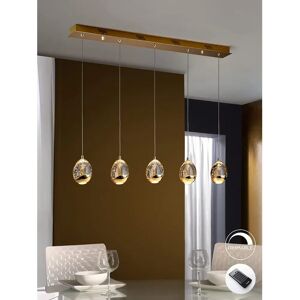 Schuller Roc - Gold Integrated LED 5 Light Dimmable Pendant - Pendant Lamp Schuller Roc - Gold Integrated LED 5 Light Dimmable Pendant - Pendant Lamp
