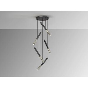 Schuller Edna 5L Black-Gold Pendant Lamp - Pendant Light Schuller Edna 5L Black-Gold Pendant Lamp - Pendant Light