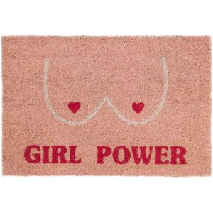 Capacho Girl Power Fisura - Fibra de Coco Pintada à Mão Antiderrapante 60x40cm Capacho Girl Power Fisura - Fibra de Coco Pintada à Mão Antiderrapante 60x40cm