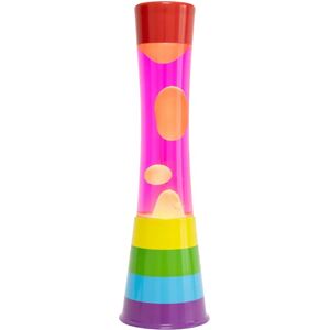 Lampe à lave arc-en-ciel FISURA - Rose & Orange - Publicité Lampe à lave arc-en-ciel FISURA - Rose & Orange - Publicité