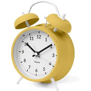 Despertador FISURA Amarelo Branco Silencioso Luz LED Noturna Despertador FISURA Amarelo Branco Silencioso Luz LED Noturna