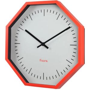 FISURA - Horloge Murale Octogonale en Corail Moderne 30cm FISURA - Horloge Murale Octogonale en Corail Moderne 30cm