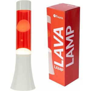 Lâmpada de Lava Fisura - Relaxante 30cm Vermelho Branco Lâmpada de Lava Fisura - Relaxante 30cm Vermelho Branco