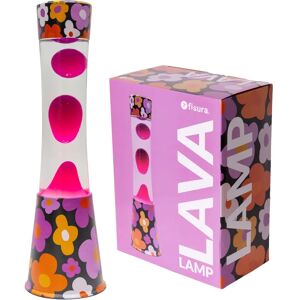 Lampe de lave rose à fleurs - FISURA - Publicité Lampe de lave rose à fleurs - FISURA - Publicité