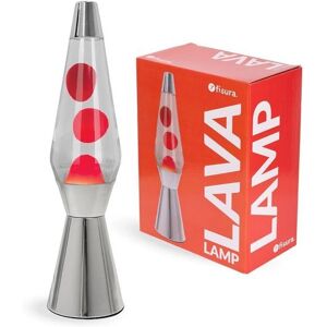 Lampe à Lava Fisura Bullet - Rouge, Base Chrome - Lampe à Lava - Publicité Lampe à Lava Fisura Bullet - Rouge, Base Chrome - Lampe à Lava - Publicité