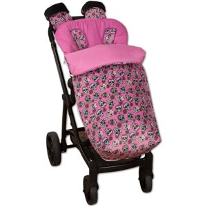 BABYLINE Skull Rosa Fucsia Saco para cochecito - Saco de bebé universal BABYLINE Skull Rosa Fucsia Saco para cochecito - Saco de bebé universal