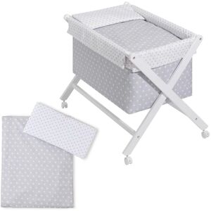 Lit bébé Interbaby - Gris - 55x90x72 cm - Publicité Lit bébé Interbaby - Gris - 55x90x72 cm - Publicité