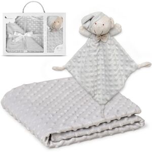 Interbaby Baba takaró és Doudou készlet - Puha bársony, 80x110cm Interbaby Baba takaró és Doudou készlet - Puha bársony, 80x110cm