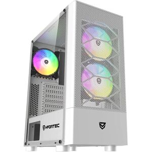 Boîtier Nfortec Caelum RGB ATX - Blanc - Éclairage RGB & Verre Trempé - Publicité Boîtier Nfortec Caelum RGB ATX - Blanc - Éclairage RGB & Verre Trempé - Publicité