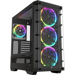 Nfortec NF-CS-DRACOX-B Zwarte ATX Semi-tower PC Nfortec NF-CS-DRACOX-B Zwarte ATX Semi-tower PC