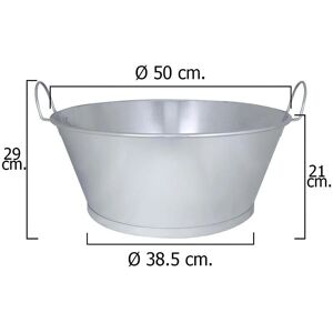 SmartGroup WOLFPACK LINEA PROFESIONAL - Galvanized Steel Bucket 50x21 cm - 30L SmartGroup WOLFPACK LINEA PROFESIONAL - Galvanized Steel Bucket 50x21 cm - 30L