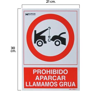 WOLFPACK Bord - Parkeerverbod - 21x30cm - Kunststof WOLFPACK Bord - Parkeerverbod - 21x30cm - Kunststof