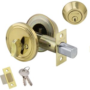 WOLFPACK Brass Adjustable Door Lock - Door Lock/Deadbolt WOLFPACK Brass Adjustable Door Lock - Door Lock/Deadbolt