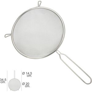 ORYX 05072060 RVS Zeef - 20x34.5cm - BPA Vrij ORYX 05072060 RVS Zeef - 20x34.5cm - BPA Vrij