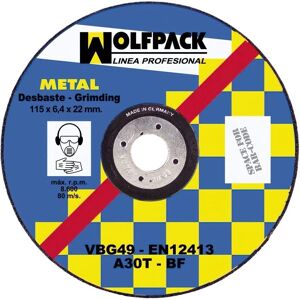 Disque Abrasif Wolfpack Professionnel 115mm - Révision et Affûtage Disque Abrasif Wolfpack Professionnel 115mm - Révision et Affûtage