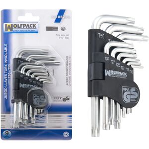 Wolfpack T10-T50 L-shaped Torx Key Set - Industrial Wolfpack T10-T50 L-shaped Torx Key Set - Industrial
