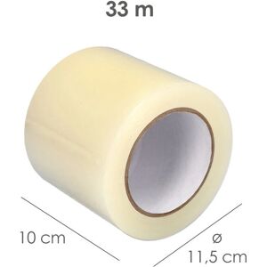 Wolfpack 14062500 tejp - Hög motståndskraft, Transparent, 10cm x 33m Wolfpack 14062500 tejp - Hög motståndskraft, Transparent, 10cm x 33m