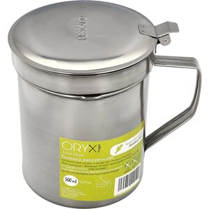 ORYX Roestvrij Stalen Viskoker - Deksel & Zeef - 500ml ORYX Roestvrij Stalen Viskoker - Deksel & Zeef - 500ml