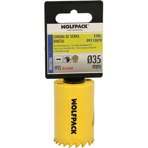 Seghetto a corona Wolfpack 09113070 - Bimetal Ø 35 mm - Base rinforzata - Per legno, acciaio, ferro Seghetto a corona Wolfpack 09113070 - Bimetal Ø 35 mm - Base rinforzata - Per legno, acciaio, ferro