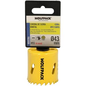 Wolfpack 09113095 scie de trou - 43 mm - Pour bois et métal Wolfpack 09113095 scie de trou - 43 mm - Pour bois et métal