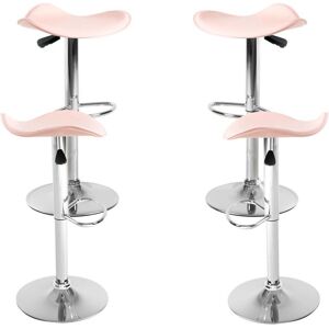 Conjunto de 4 banquetas Miguel Rox - Couro sintético - Aço Conjunto de 4 banquetas Miguel Rox - Couro sintético - Aço